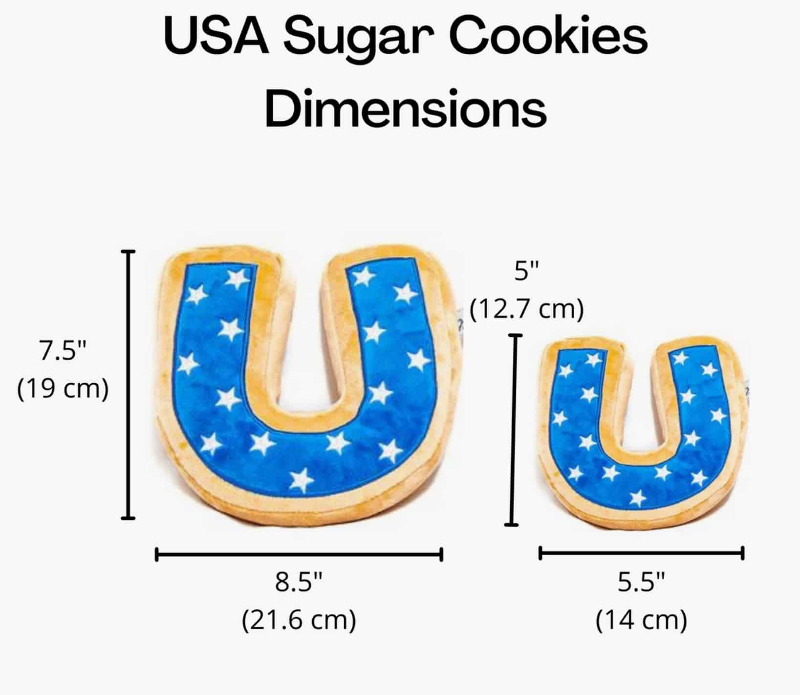 USA Sugar Cookie Plush Dog Toy image 3