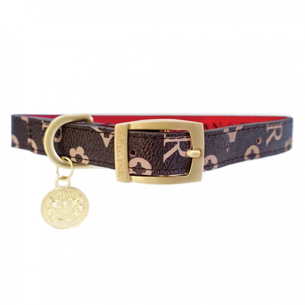 Signature Style Designer Dog Collar in Brown image 0