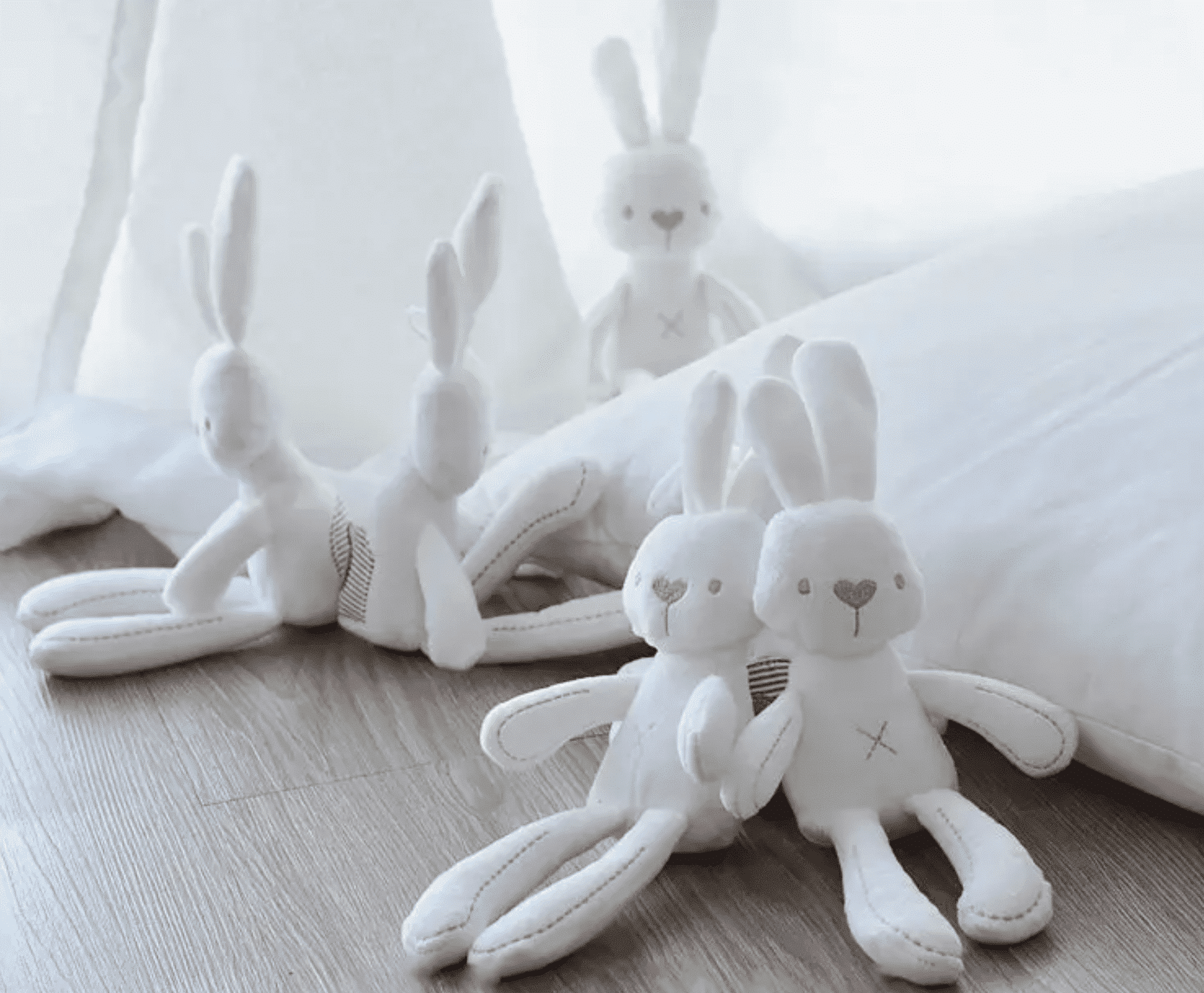 Rabbit Plush Dog Toy image 0