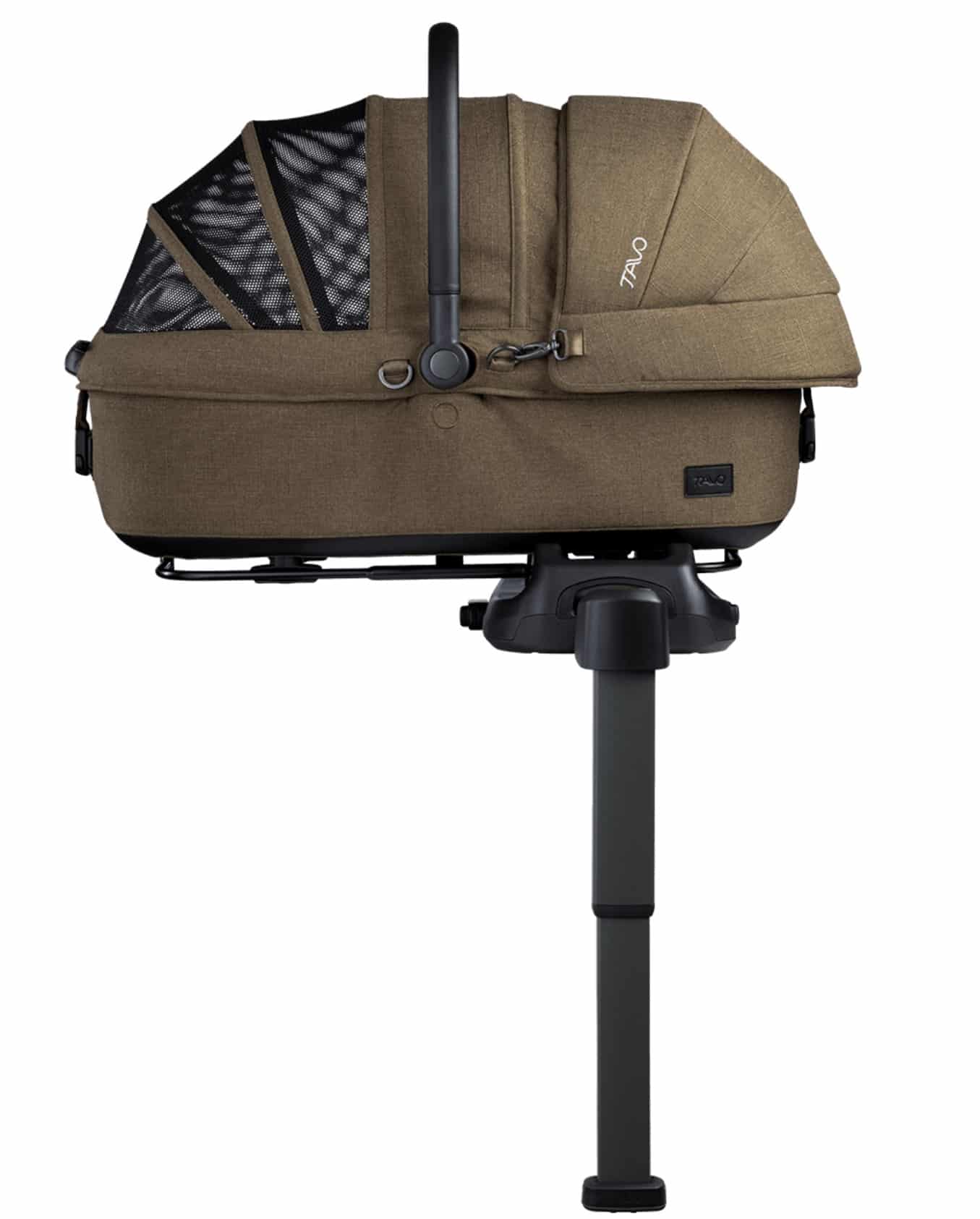 Tavo Pets Maeve Car Seat, Medium (Rigid Handle) Pet Carrier - Brindle image
