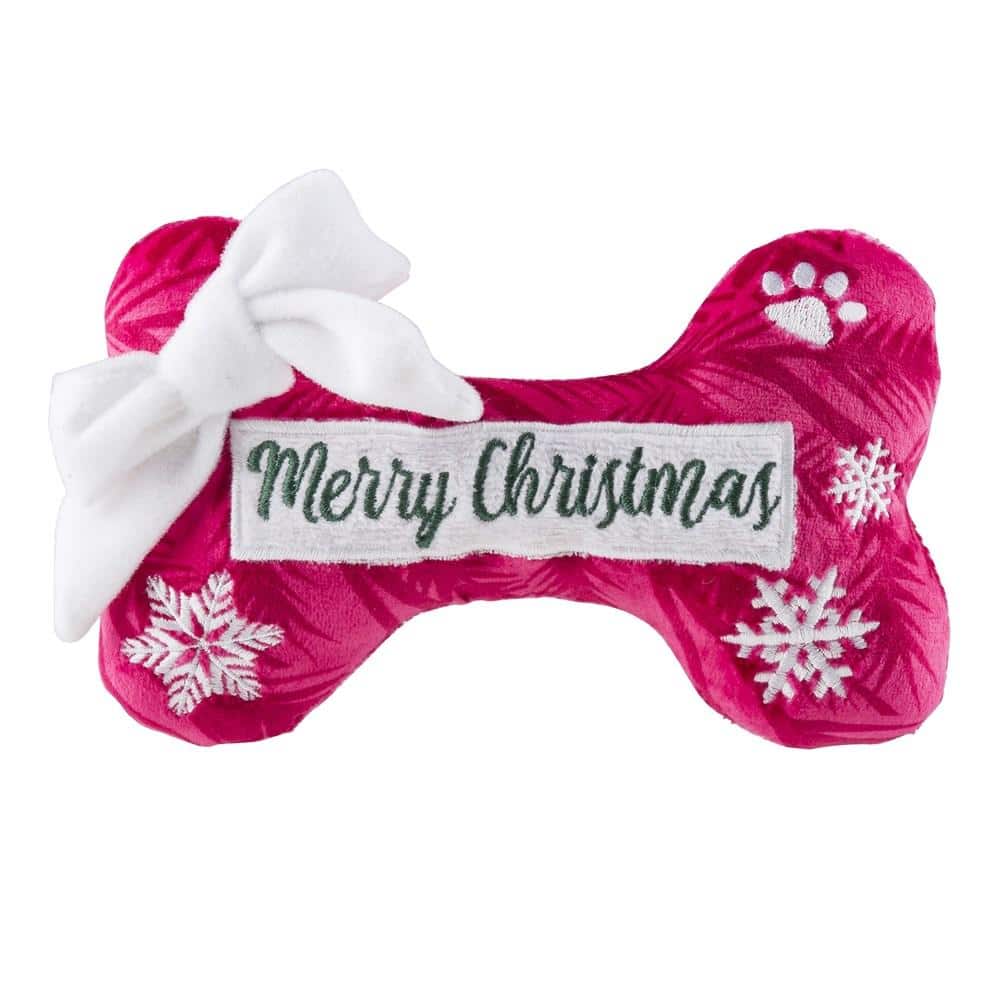 Puppermint 'Merry Christmas' Dog Bone Toy image 0