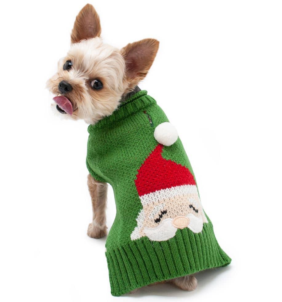 Santa Face Dog Sweater image 0