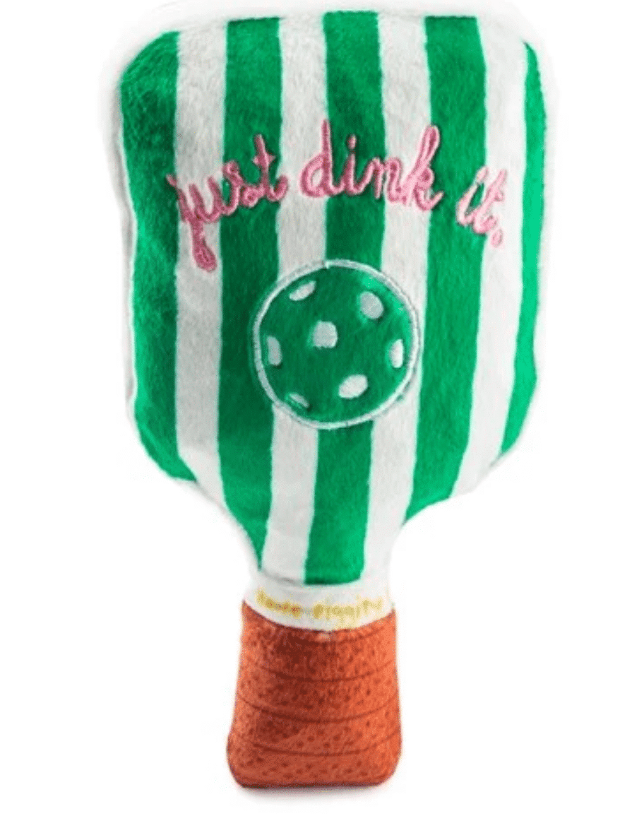 Green Stripe Pickleball Paddle Dog Toy image 1