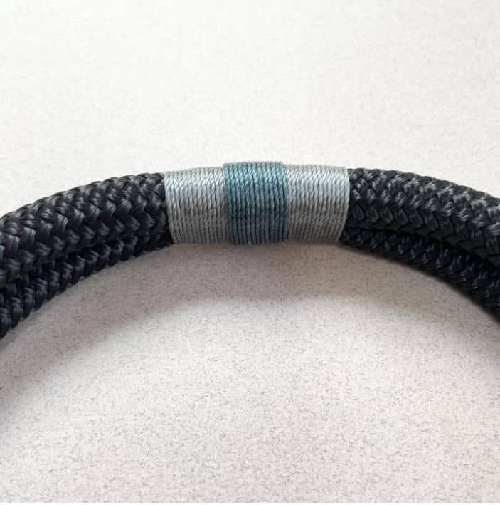 Oonalfie Classic Rope Dog Collar – Northern Lights image 3