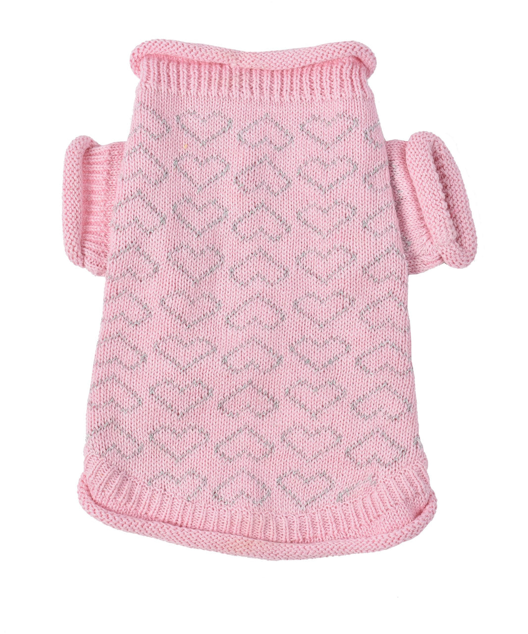 Heart to Heart Dog Sweater - Pink image 0