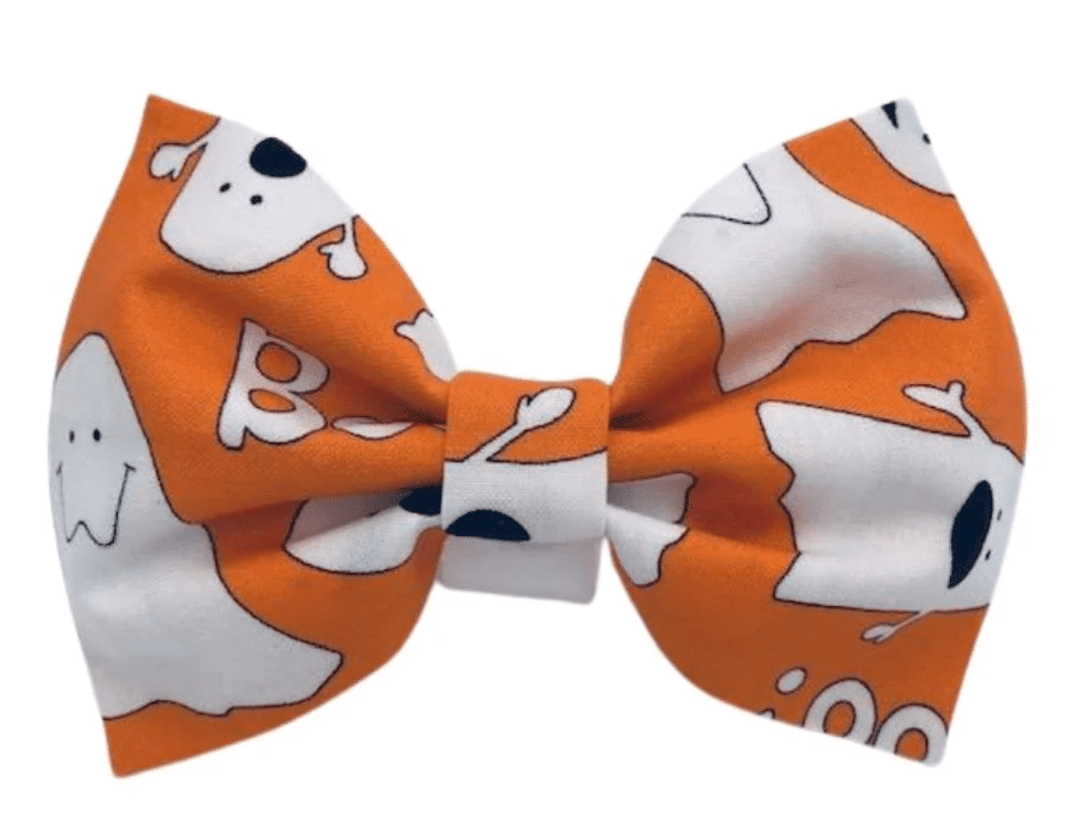Orange Boo Dog Bow Tie image 0