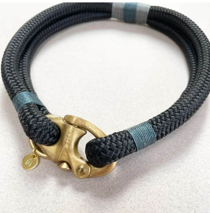 Oonalfie Classic Rope Dog Collar – Northern Lights image 2