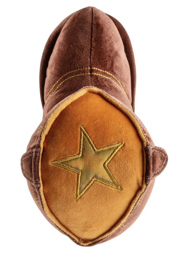 Brown Cowboy Boot Dog Toy image 2