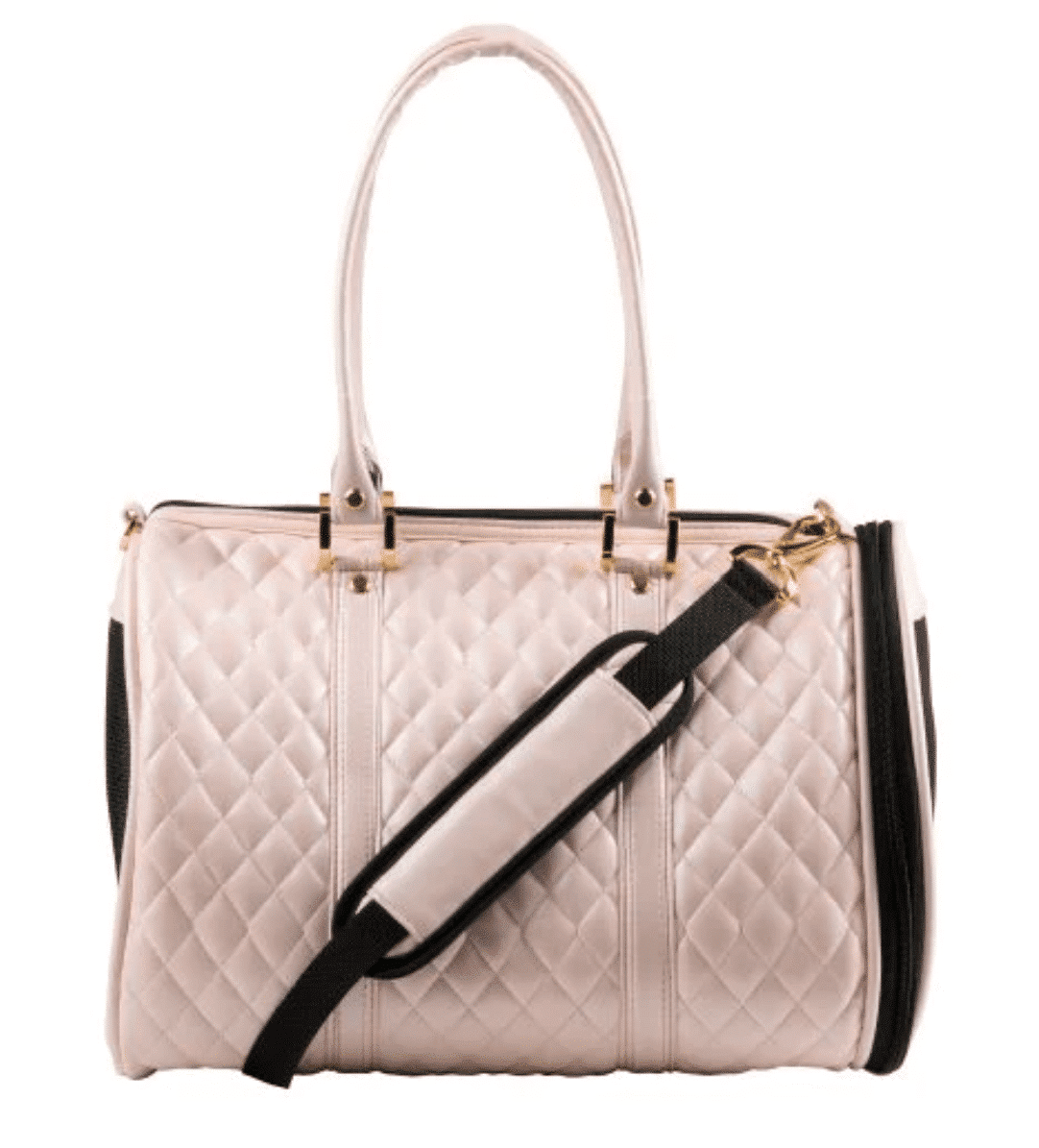 JL Duffel Quilted Mini Dog Carrier - Pink image 0