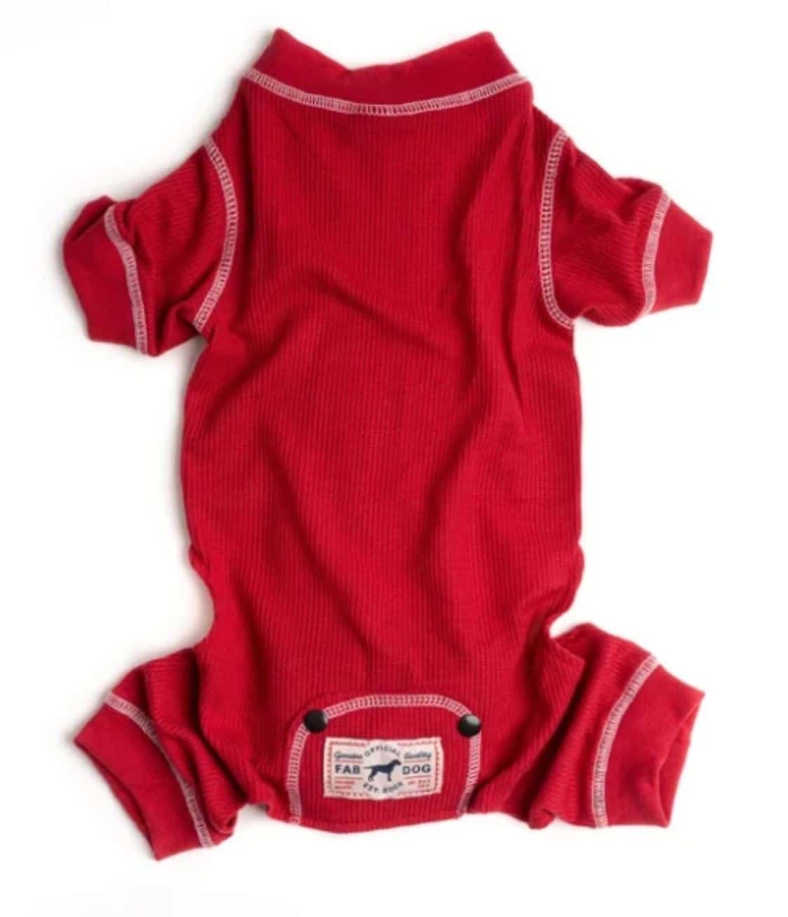 Red Thermal Dog Pajamas image 1