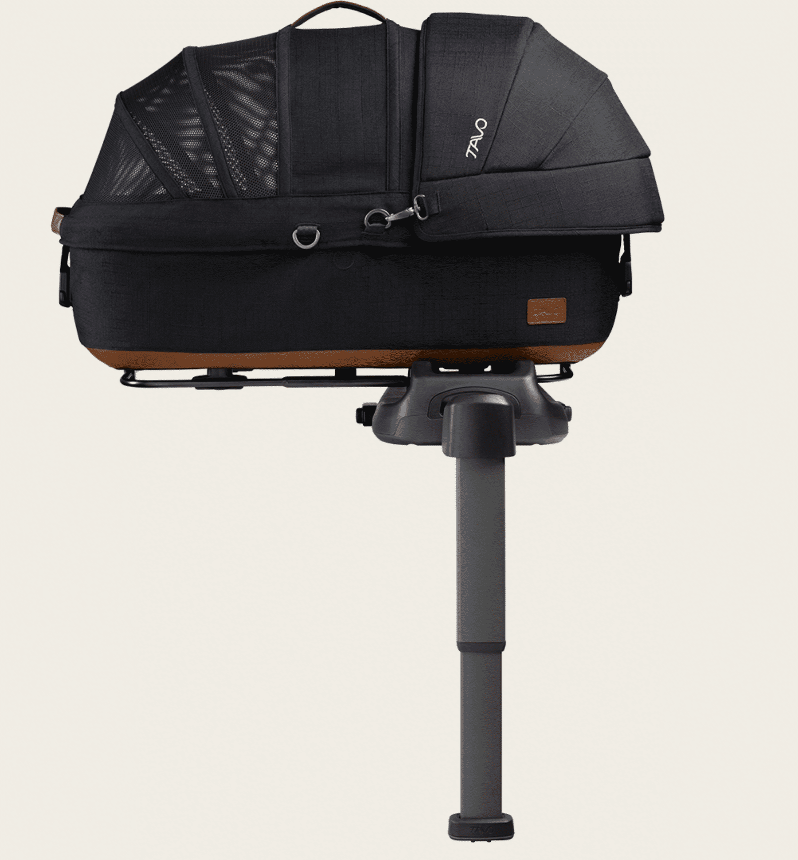 Tavo Pets Maeve (Flex Handle) Pet Car Seat Dog Carrier - Onyx, Medium image