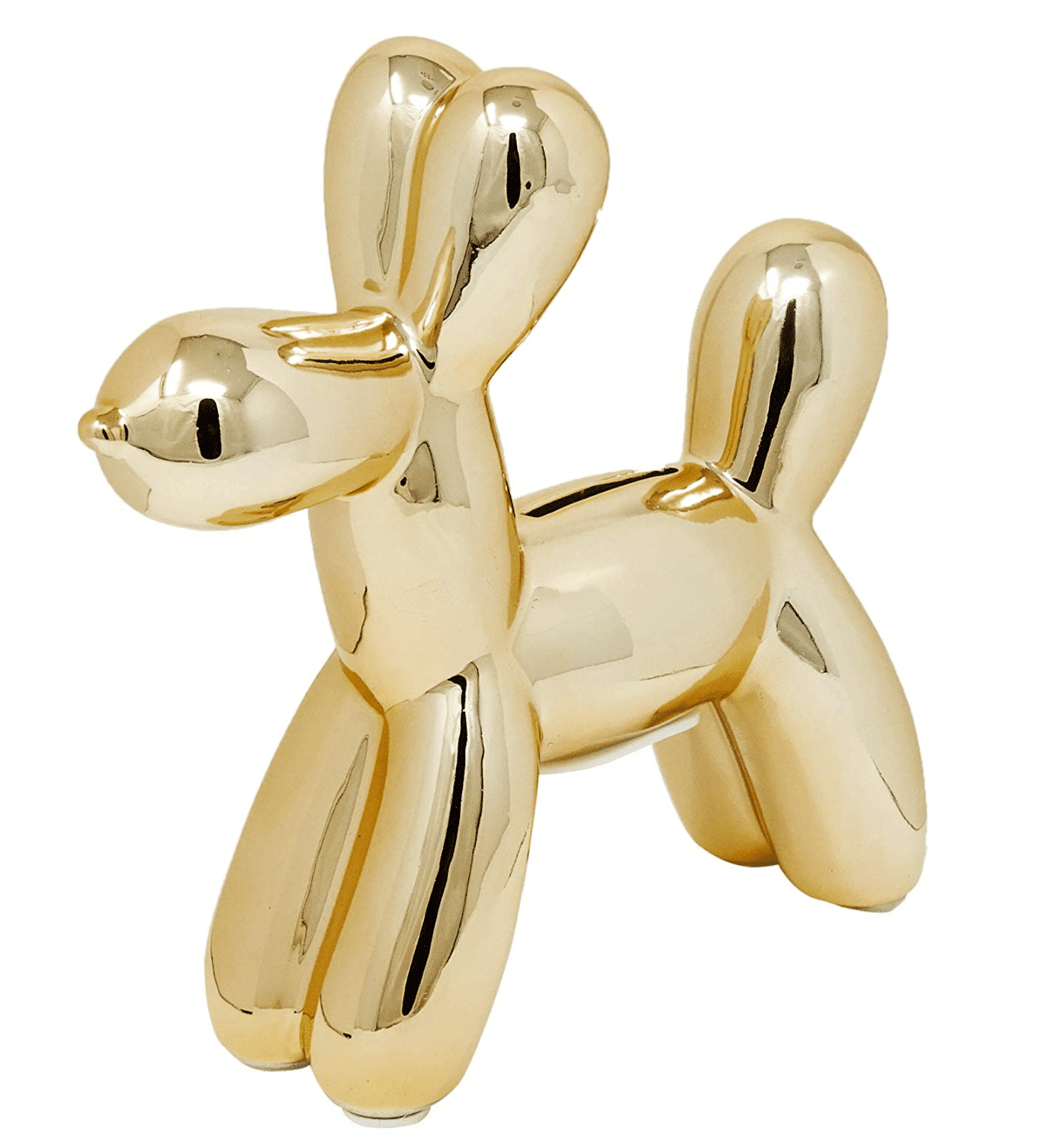 Gold Mini Balloon Dog Bank image 0