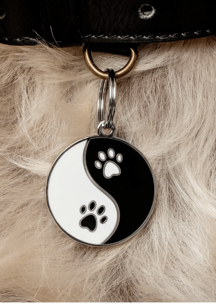 Yin Yang Dog Charm image 1