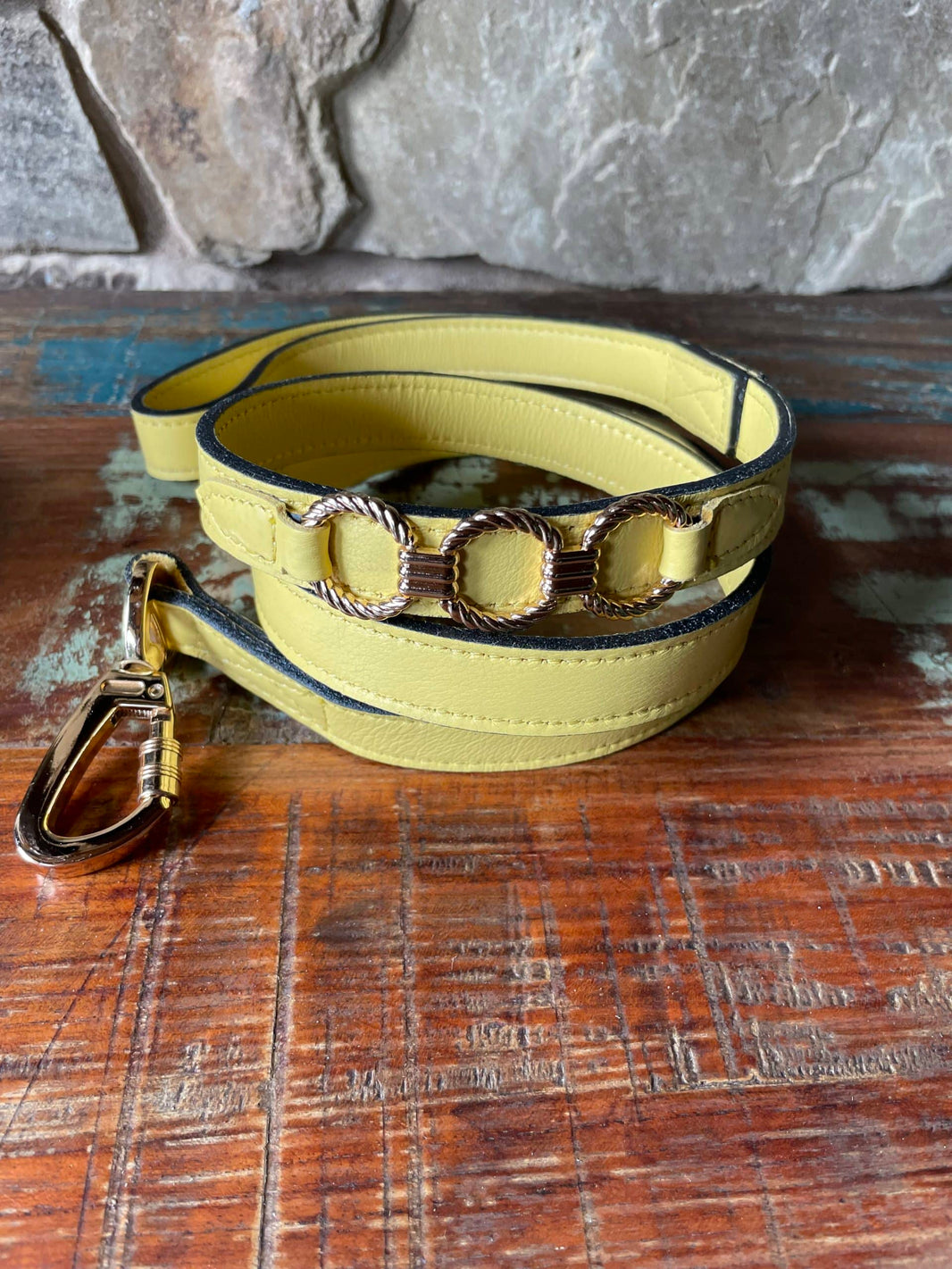 Athena Dog Leash with Icon in Canary Yellow image 0