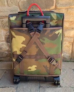 Rio Camo with Designer Stripe Dog Carrier On Wheels image 1