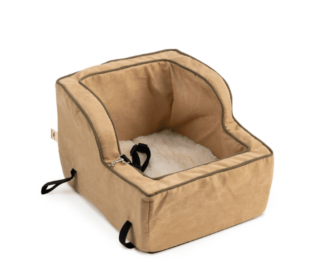 Snoozer Luxury High-Back Console Dog Car Seat - Camel / Olive image 2