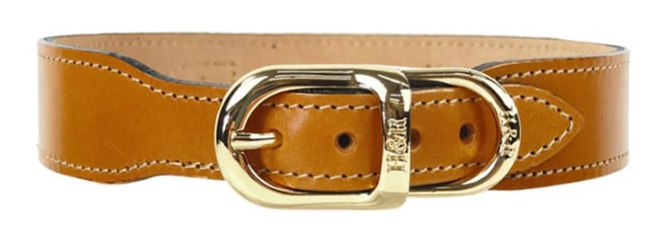 Au Naturale Dog Collar in Tan & Mexican Crazy Lace image 1