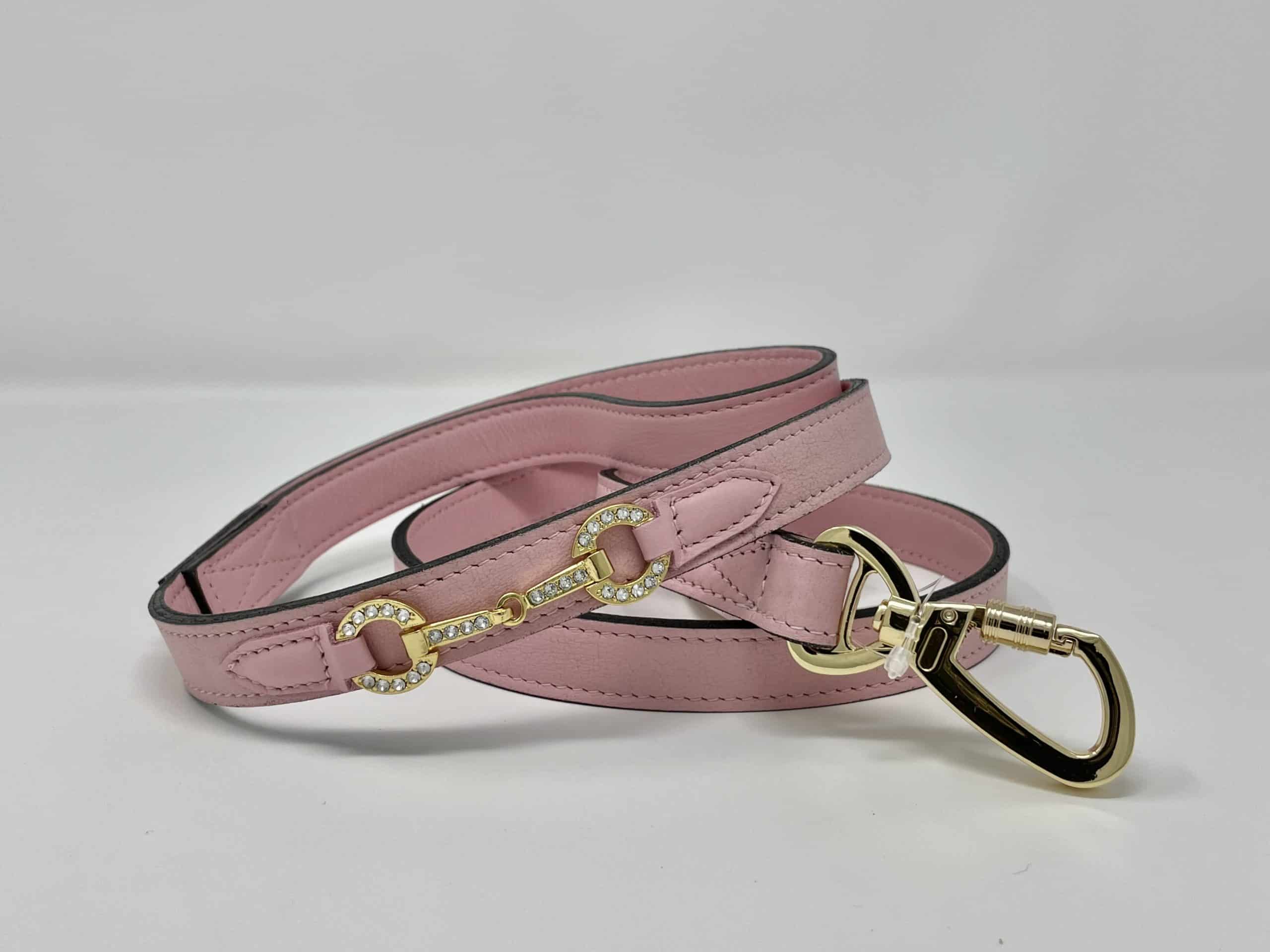 The Holiday with Icon Dog Leash in Sweet Pink & Gold image 0