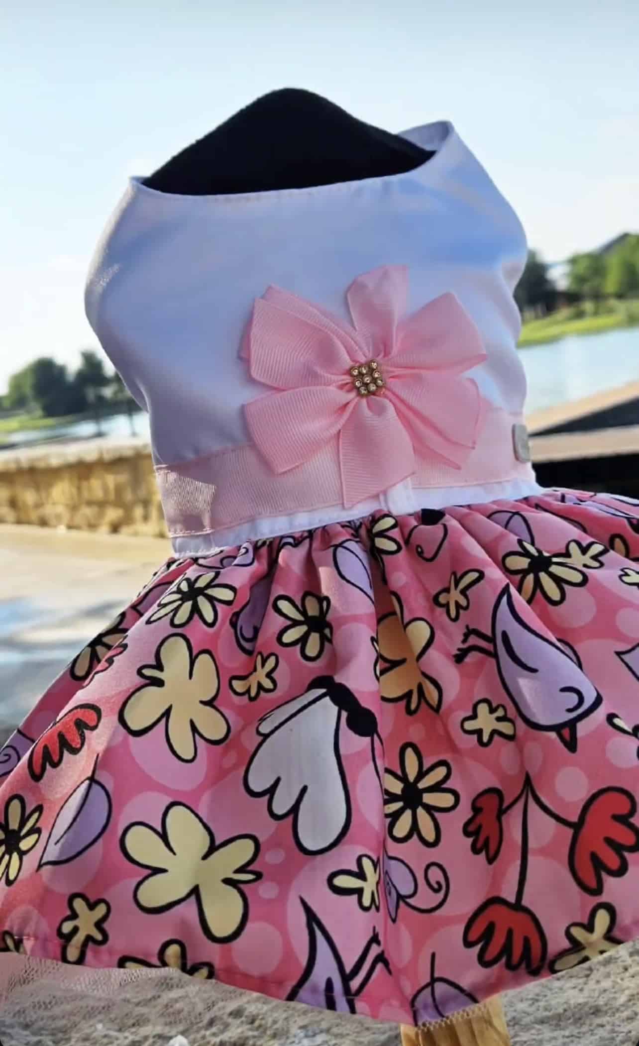 PerryMiau Doodle BBF Peachy Pink Dog Dress image 0