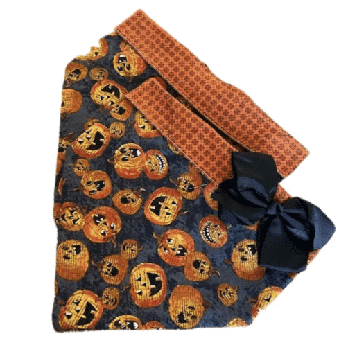 Scary Pumpkins Dog Bandanas with Bow image 0