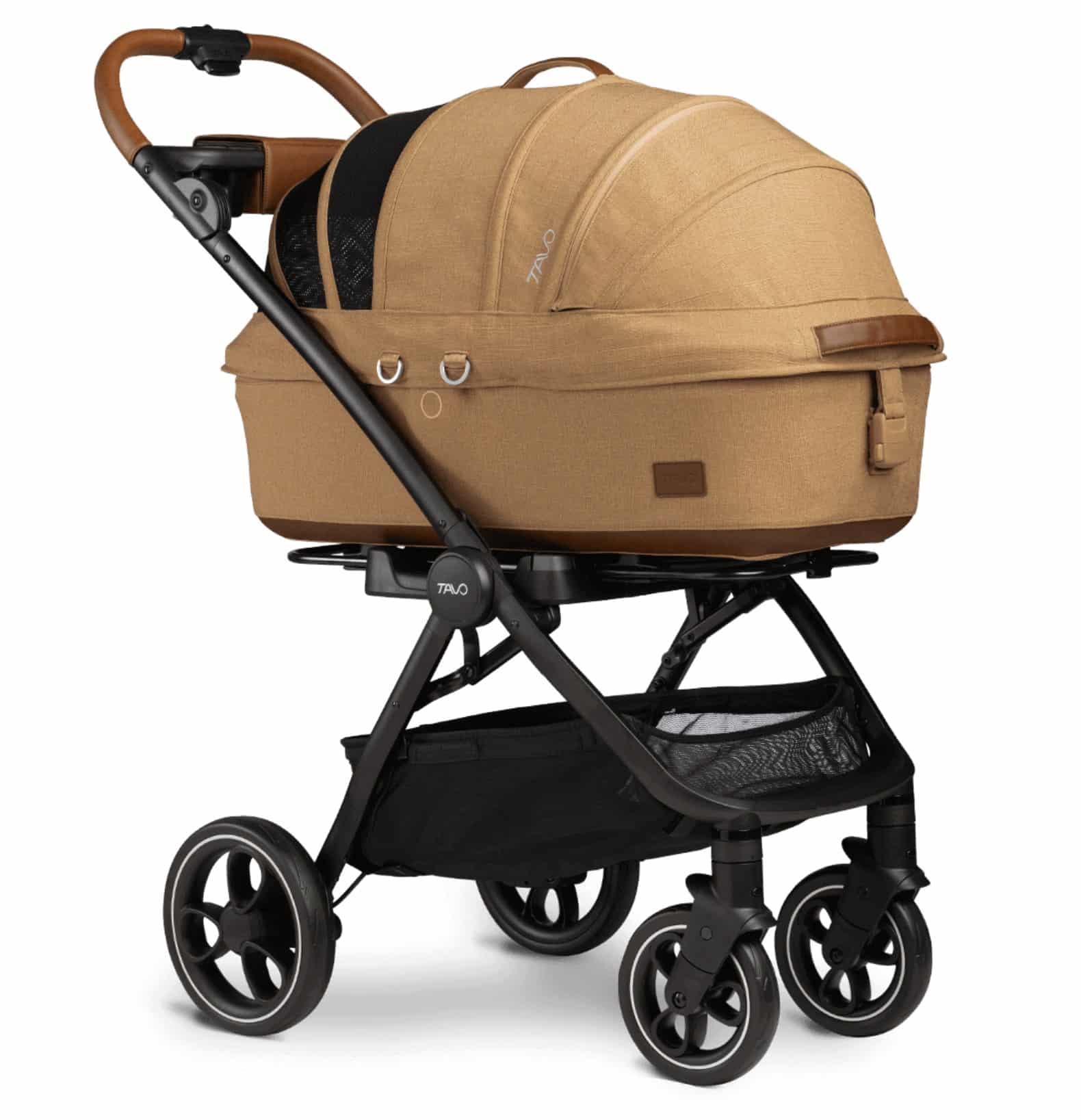 Tavo Pets Maeve Medium (Flex Handle) Pet Stroller - Sable image