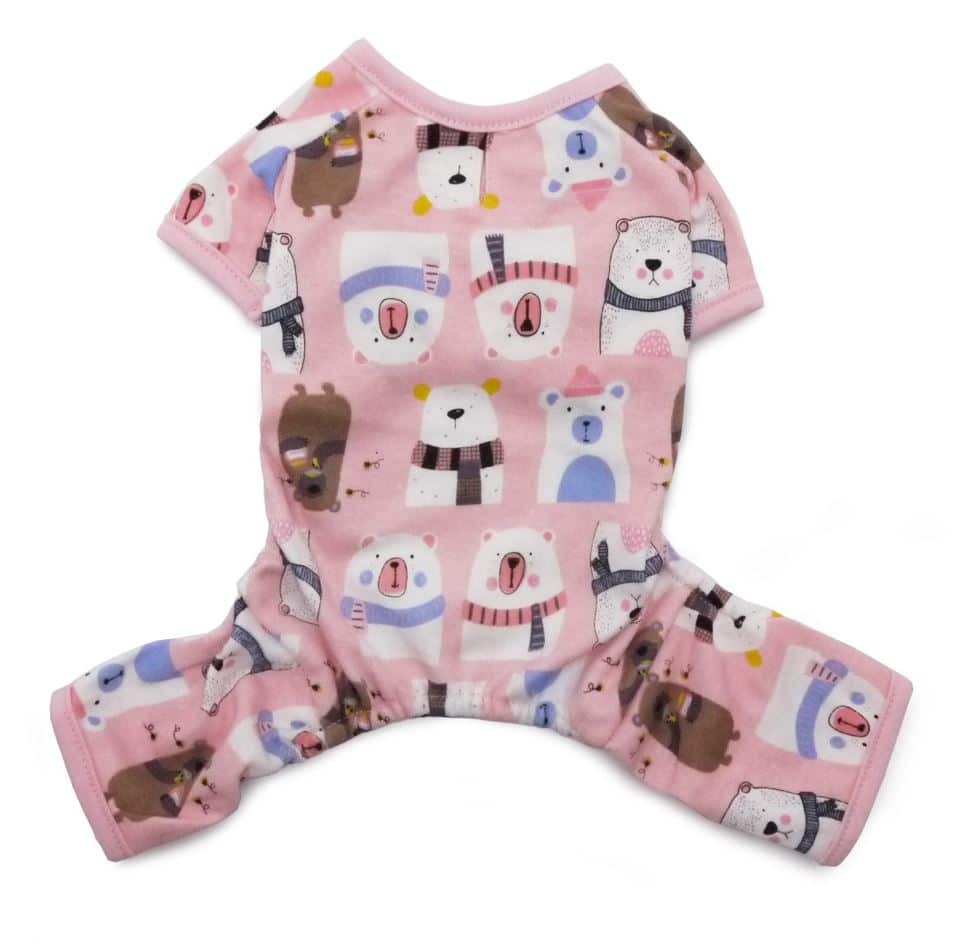 Polar Bear Pink Dog Pajamas image 1