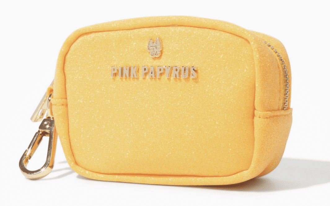 Keaton Bag Dispenser/ Treat Pouch - Yellow Glitter image 1