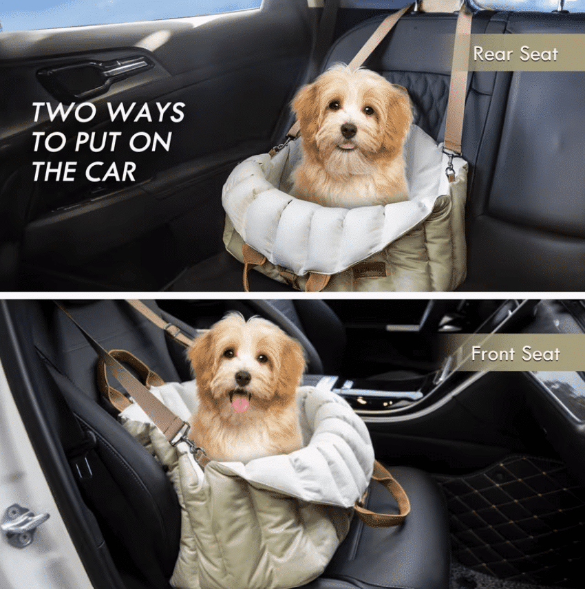 Dog Sling Travel Carrier, Car Seat and Bed - Sage image 1