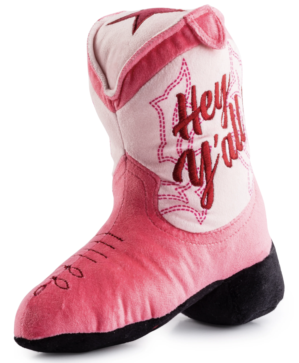 Pink Cowgirl Boot Dog Toy