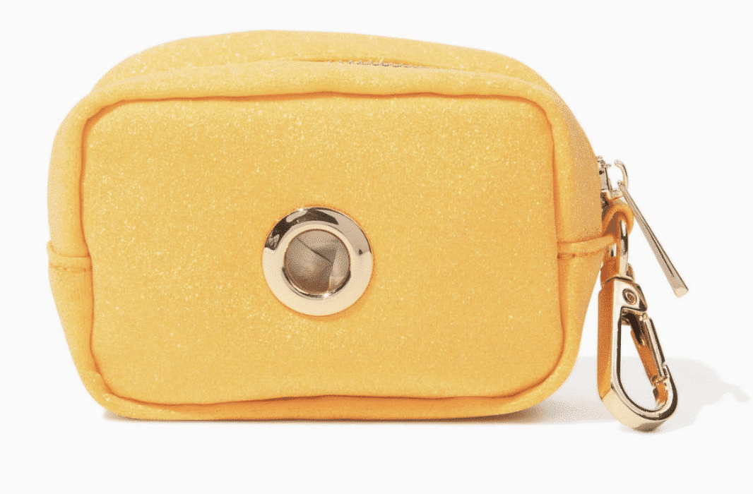 Keaton Bag Dispenser/ Treat Pouch - Yellow Glitter image 2