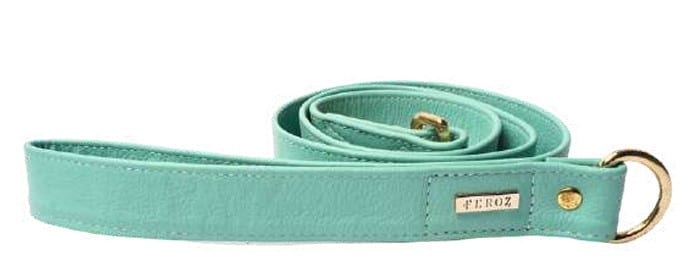 Feroz Leather Dog Leash - Coral Collection image 2
