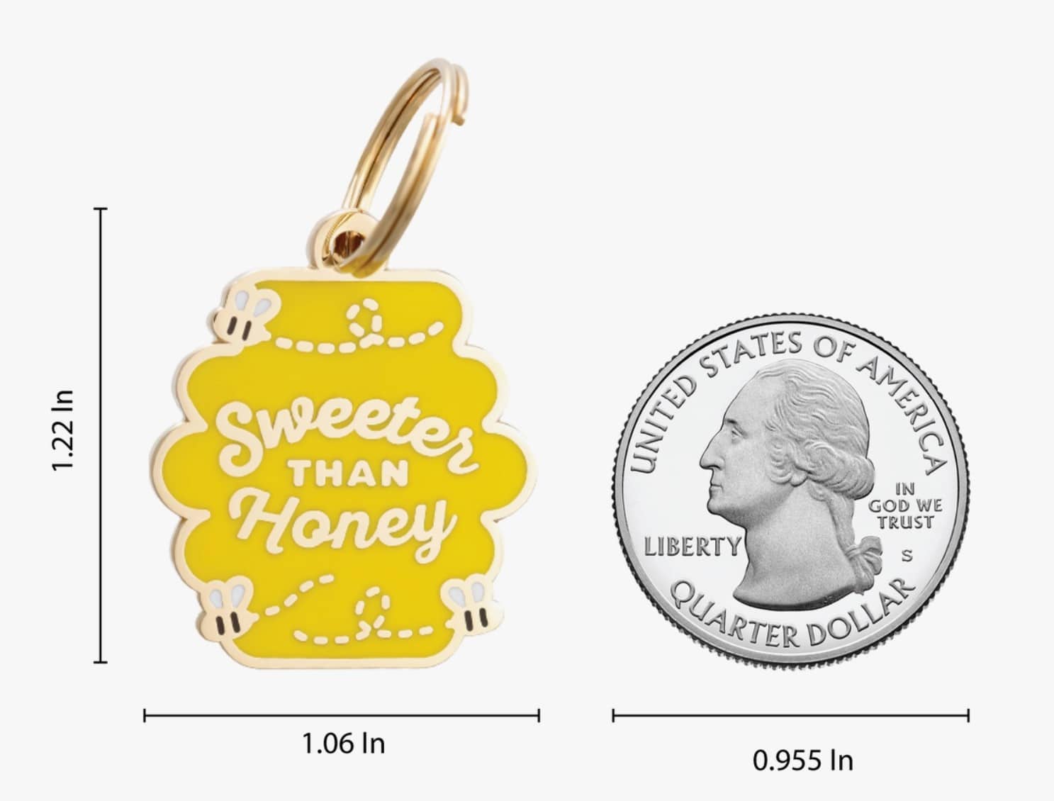 "Sweeter than Honey" Dog Charm image 1
