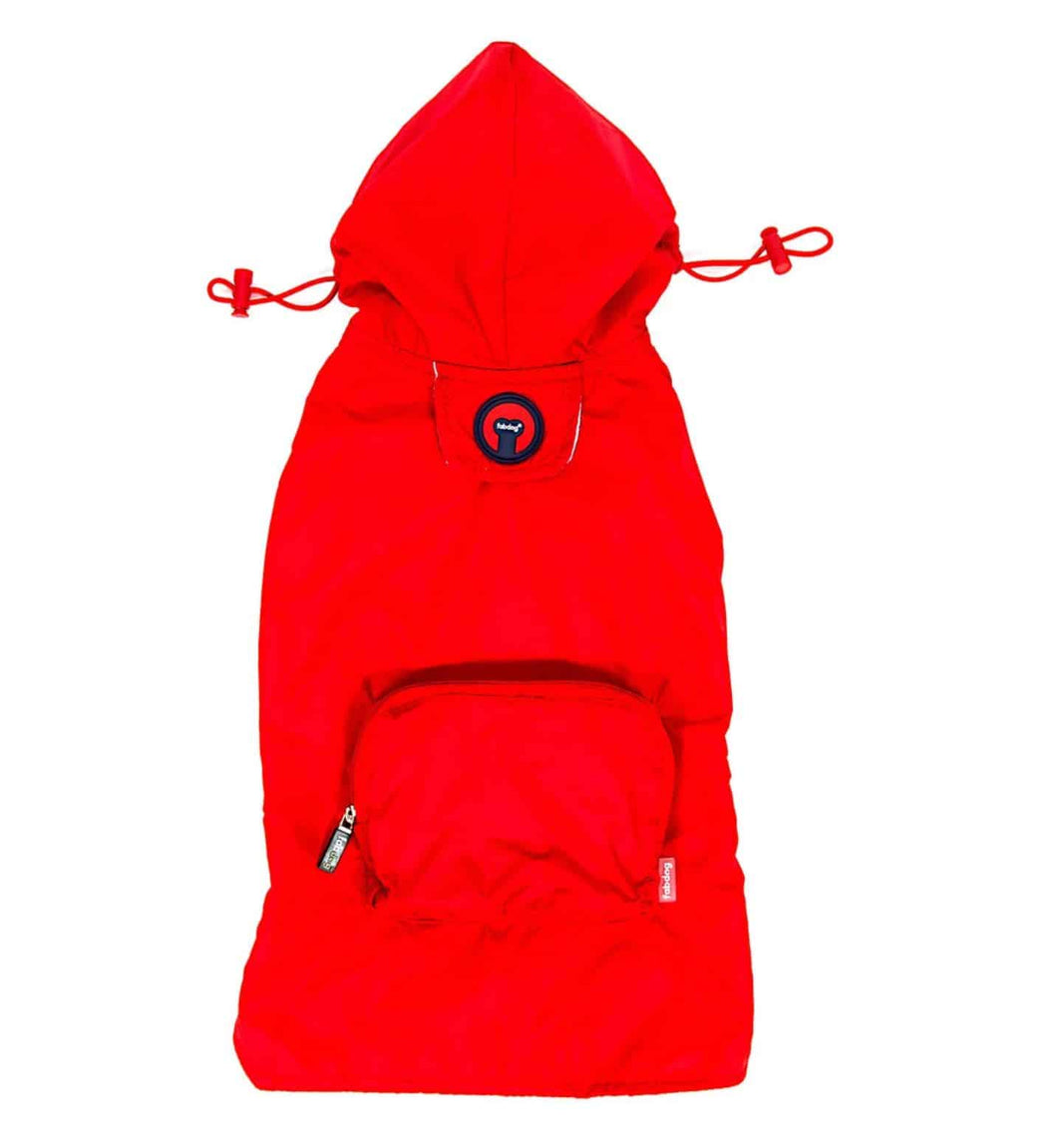 Red Packaway Dog Raincoat image 0