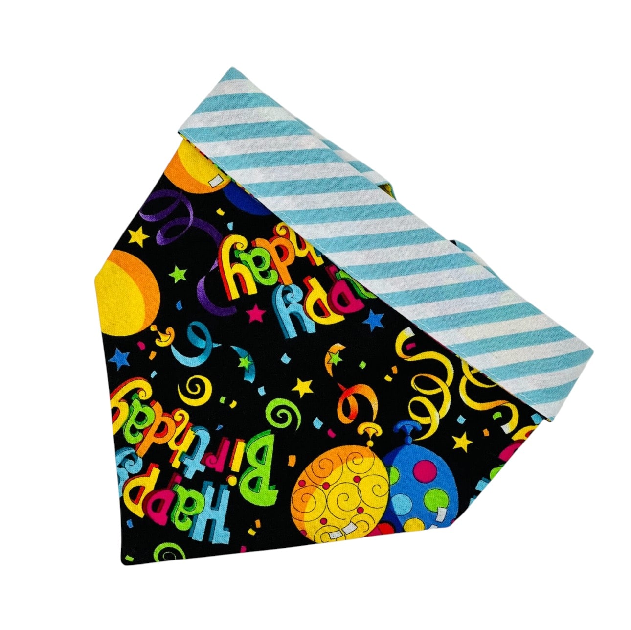 Happy Birthday Aqua Dog Bandana image 0