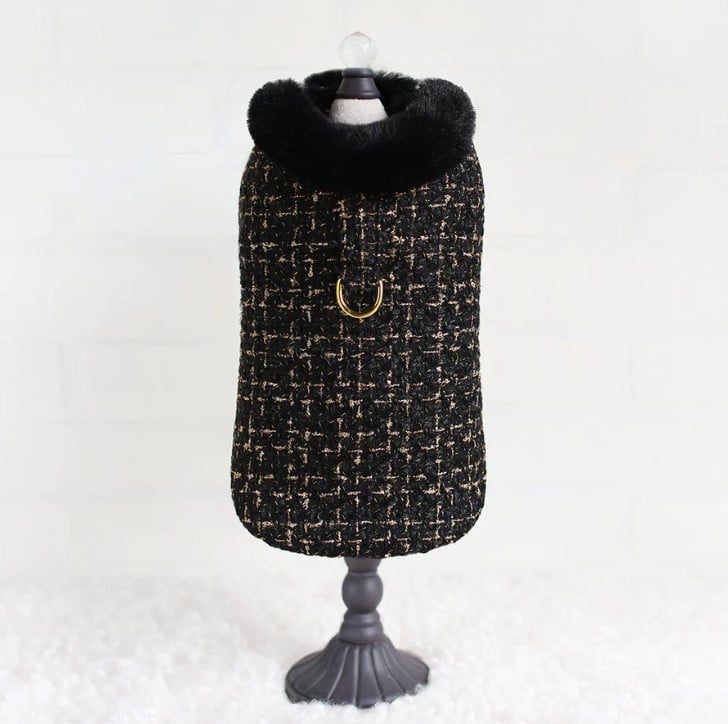 Chanel Tweed Dog Coat - Black image 0