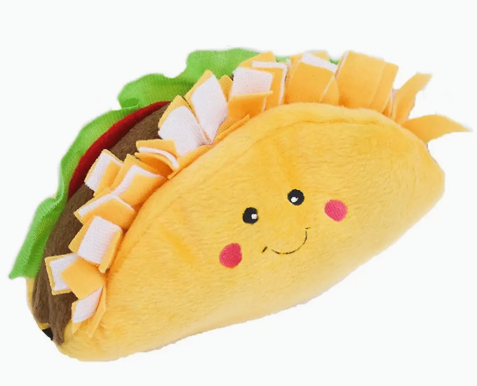 Taco Plush Dog Toy image 1