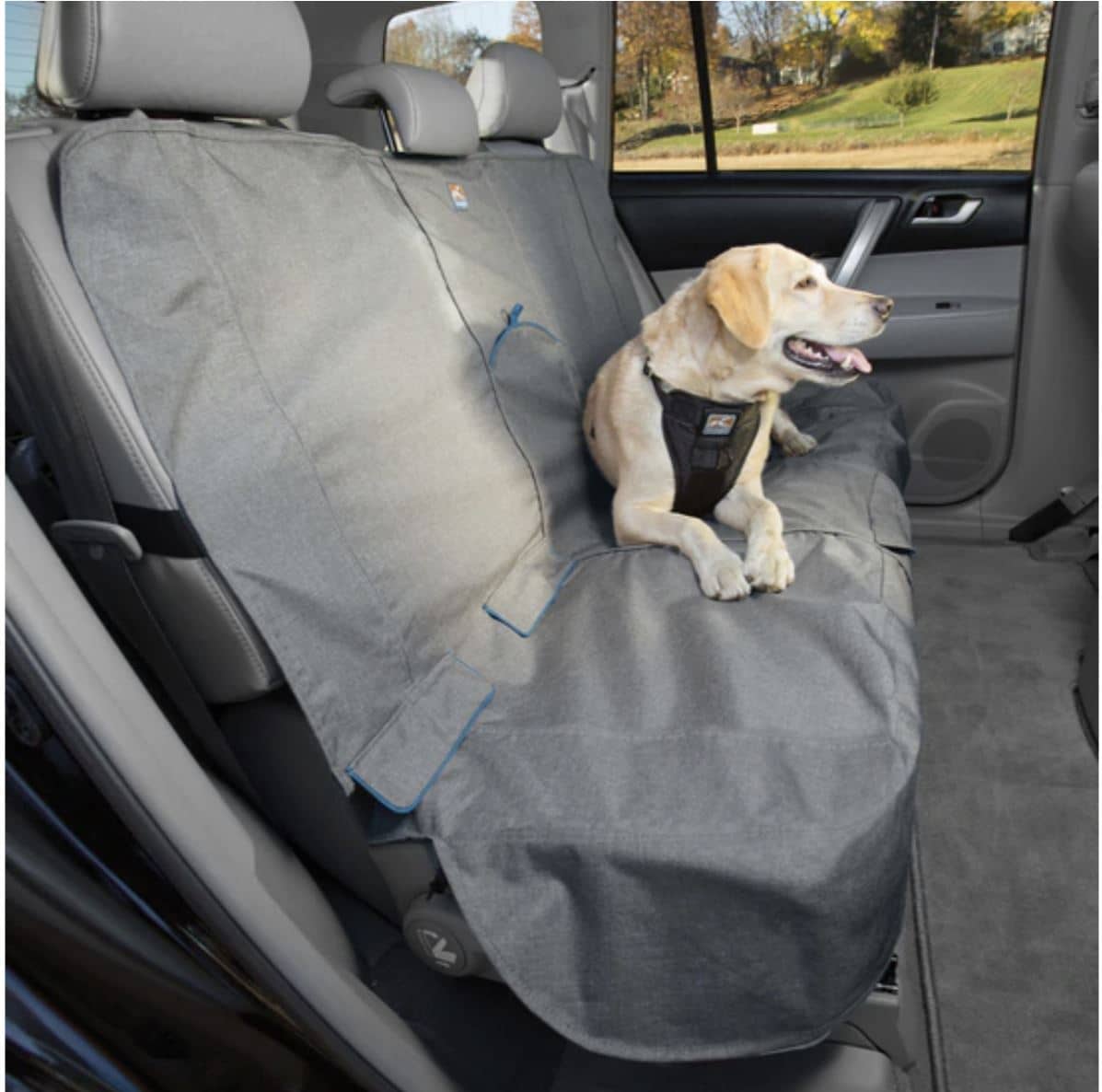 Heather Bench Seat Cover For Dogs - Charcoal image 0