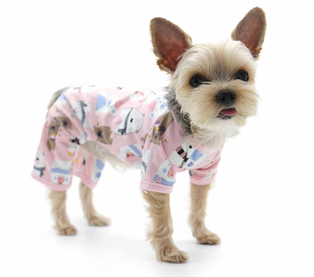 Polar Bear Pink Dog Pajamas image 0