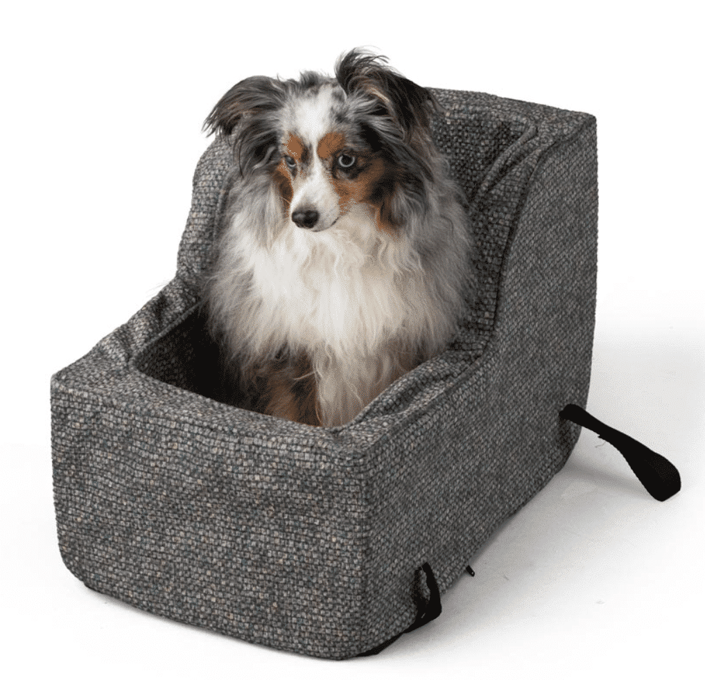 Snoozer Luxury High-Back Console Dog Car Seat - Show Dog Collection - Merlin Pewter - Large image