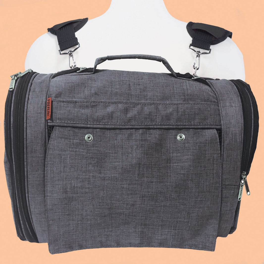 Hideaway Dog Backpack in Heather Gray image 1