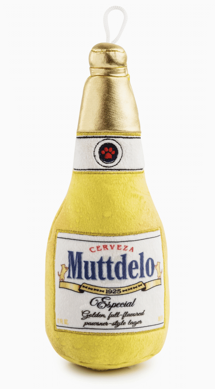 Muttdelo Beer Bottle Dog Toy image 0
