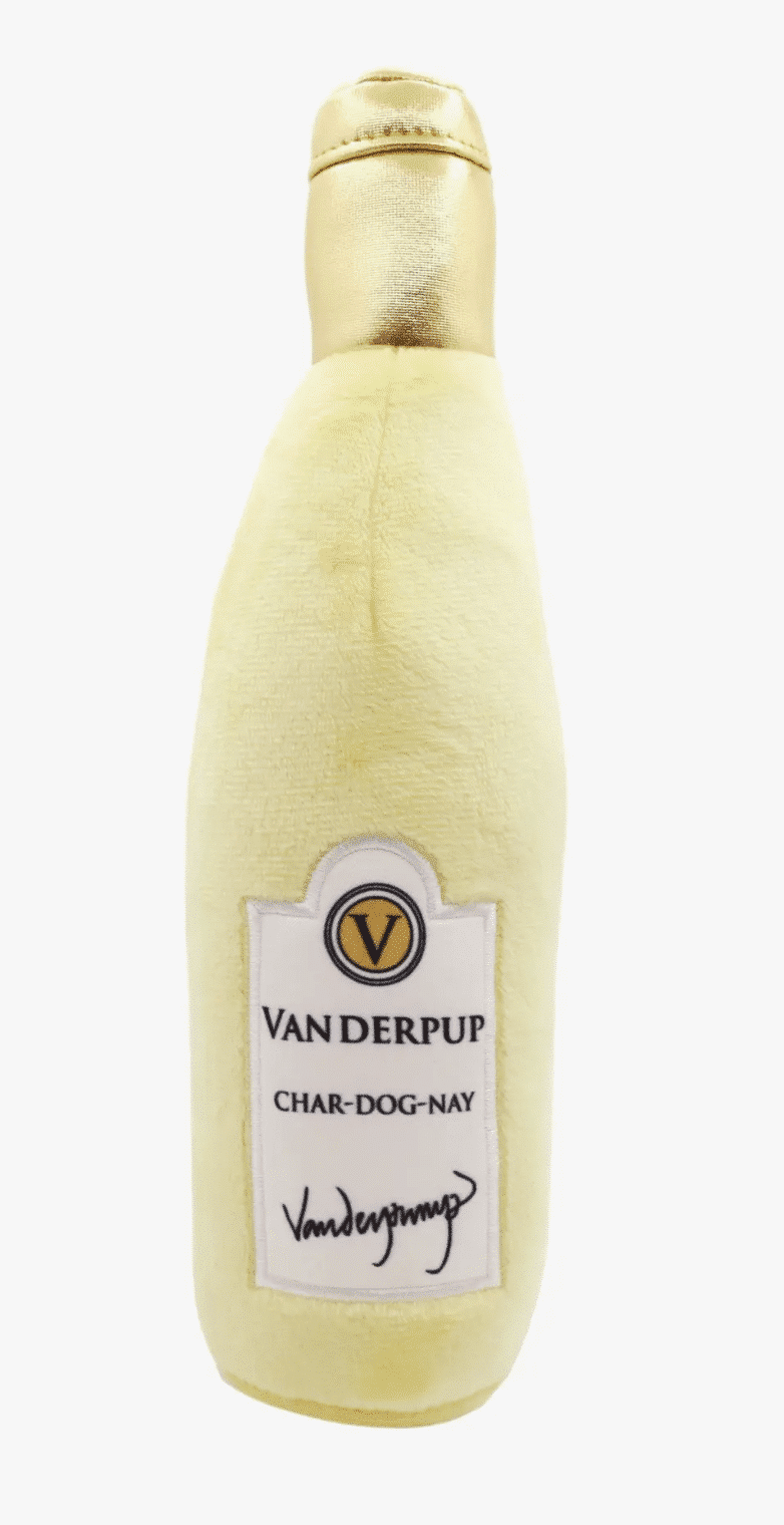 Vanderpup Char-dog-nay Wine Plush Dog Toy image 0