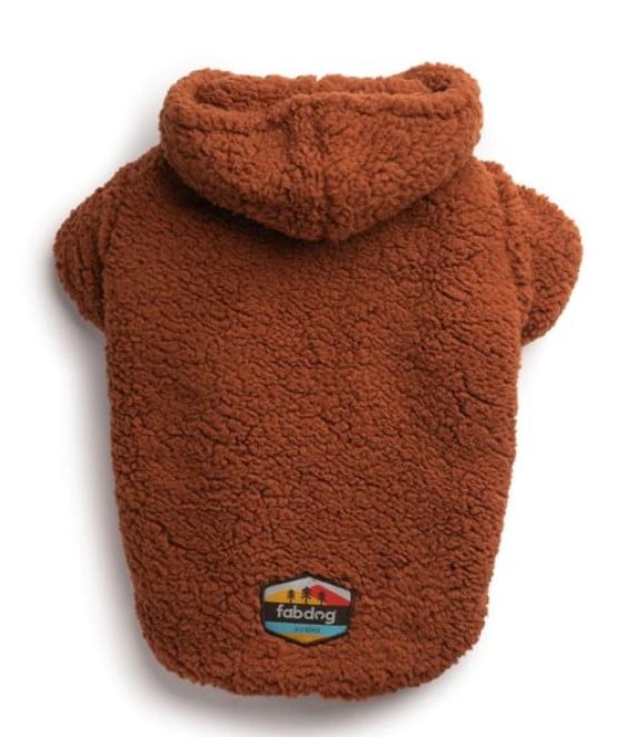 Rust Sherpa Dog Hoodie image 1