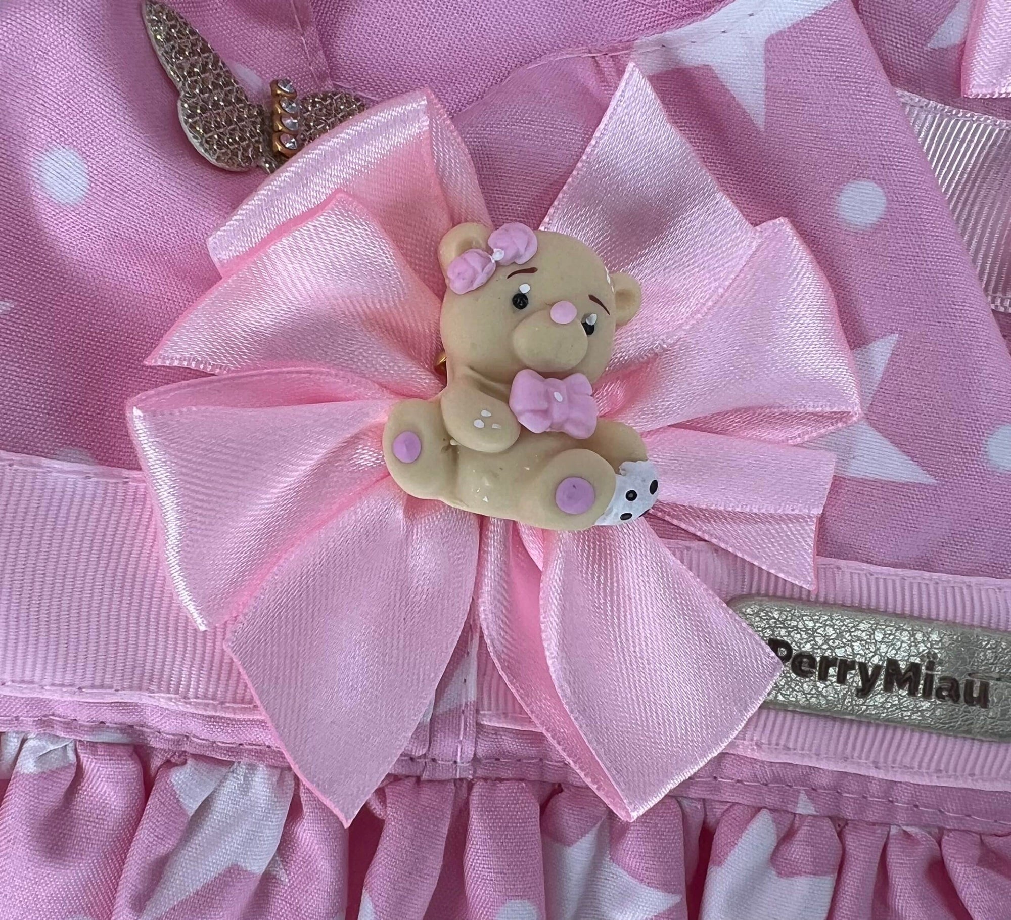 Stars on Pink Dog Dress - X-Small image