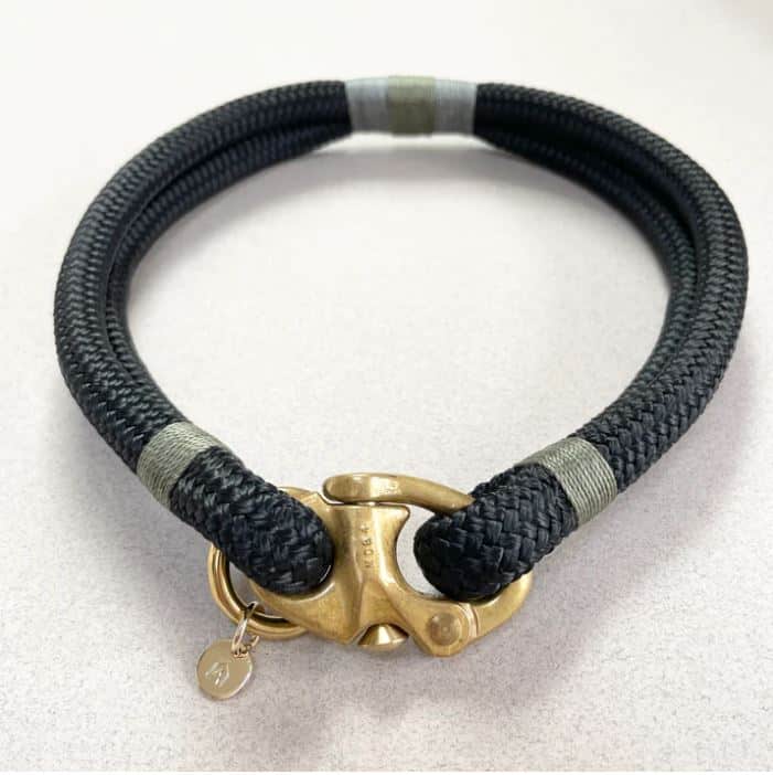Oonalfie Classic Rope Dog Collar – Enchanted Forest image 1