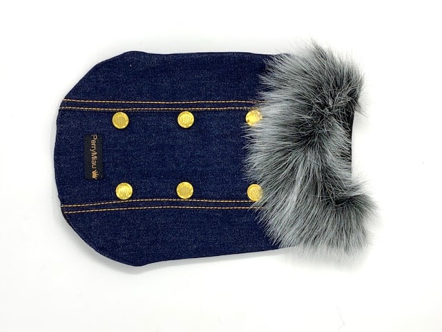 Valeria Denim Dog Jacket - Medium image 1