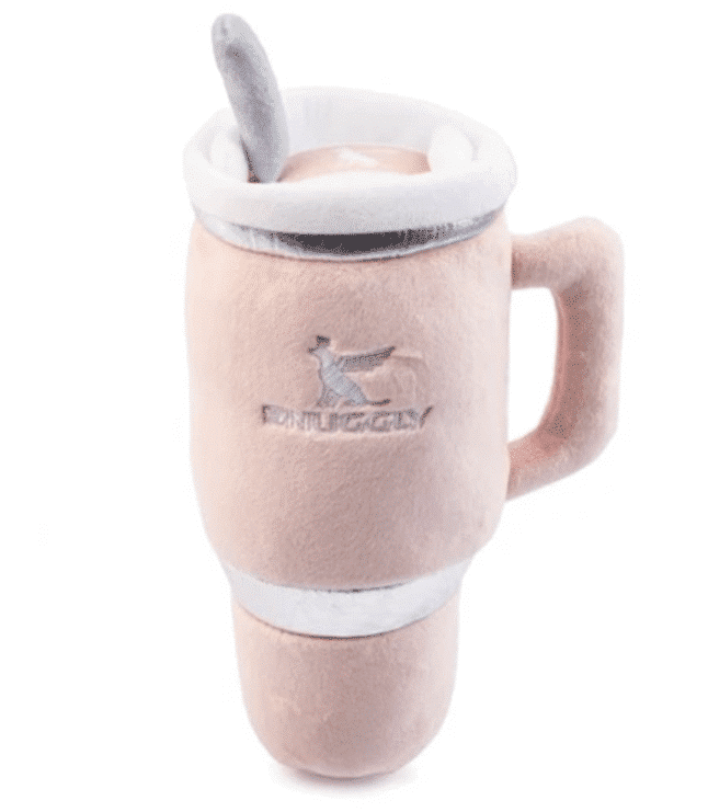Snuggly Cup Dog Toy - Blush image 0