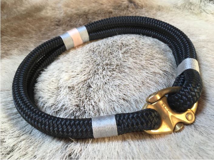 Oonalfie Classic Rope Dog Collar - Seychelles image 0