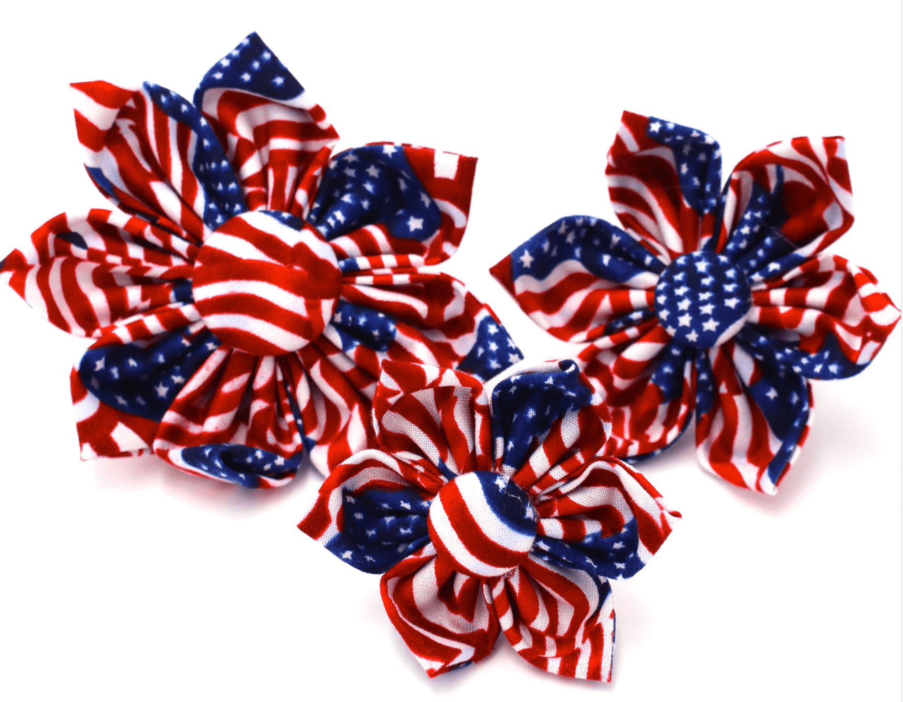 Patriotic Flower for Dog Collar image 0