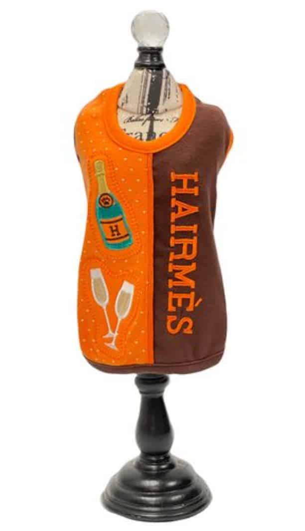 Hairmes Two Tone Champagne Dog Tank image 0
